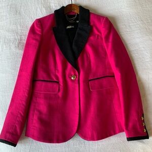 Juicy Couture Blazer, hot pink and black